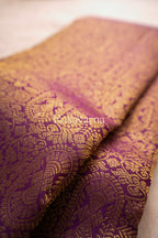 Magenta Pure Silk Kanchipuram Pattu Saree with Bottle Green Border