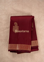 Maroon Pure Silk Kanchipuram Pattu Saree