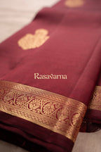 Maroon Pure Silk Kanchipuram Pattu Saree