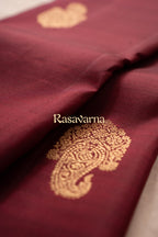 Maroon Pure Silk Kanchipuram Pattu Saree