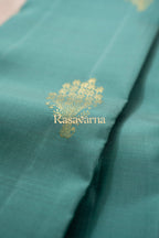 Teal Pure Silk Kanchipuram Pattu Saree