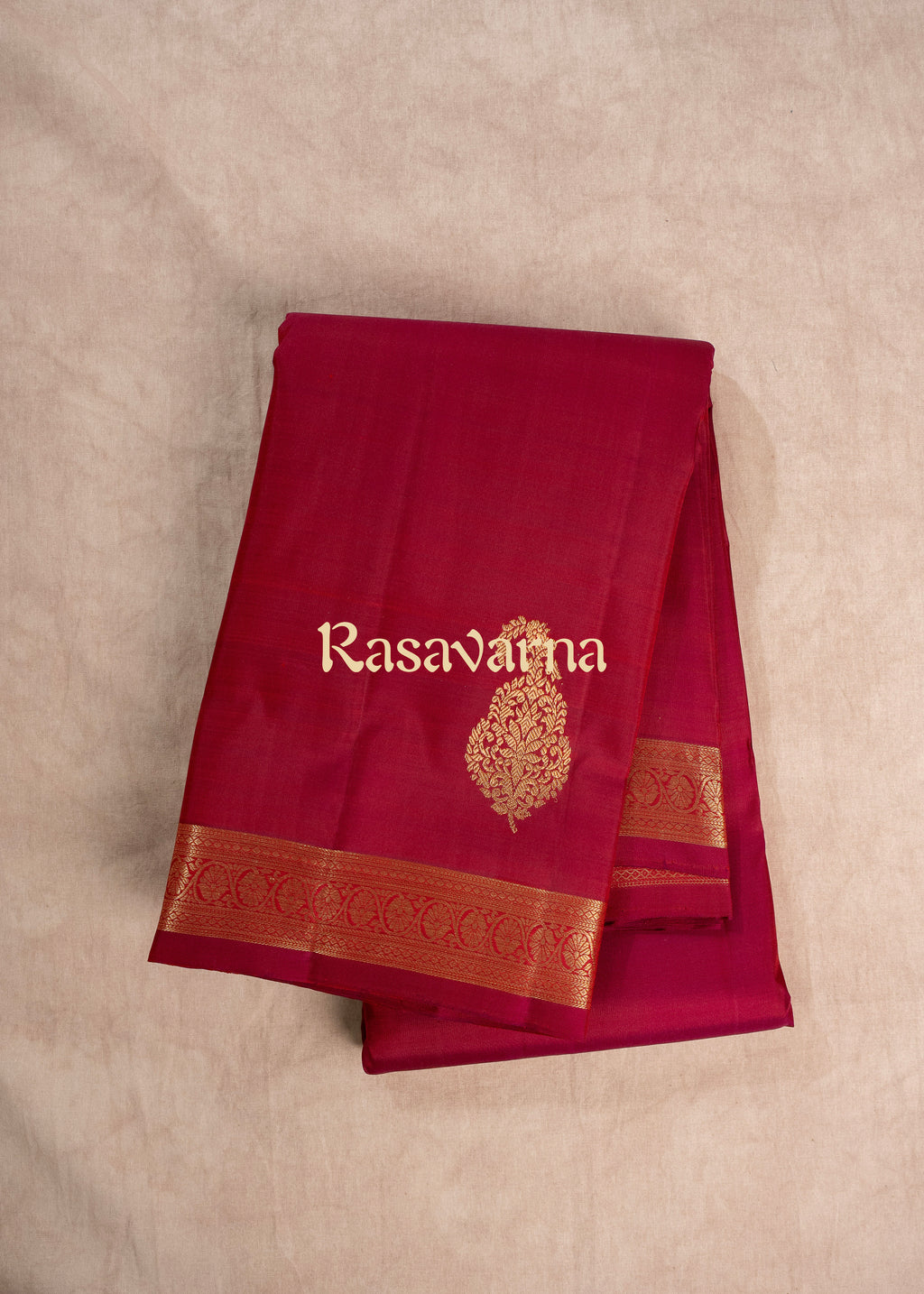 Rani Pink Pure Silk Kanchipuram Pattu Saree with Rani Pink Border