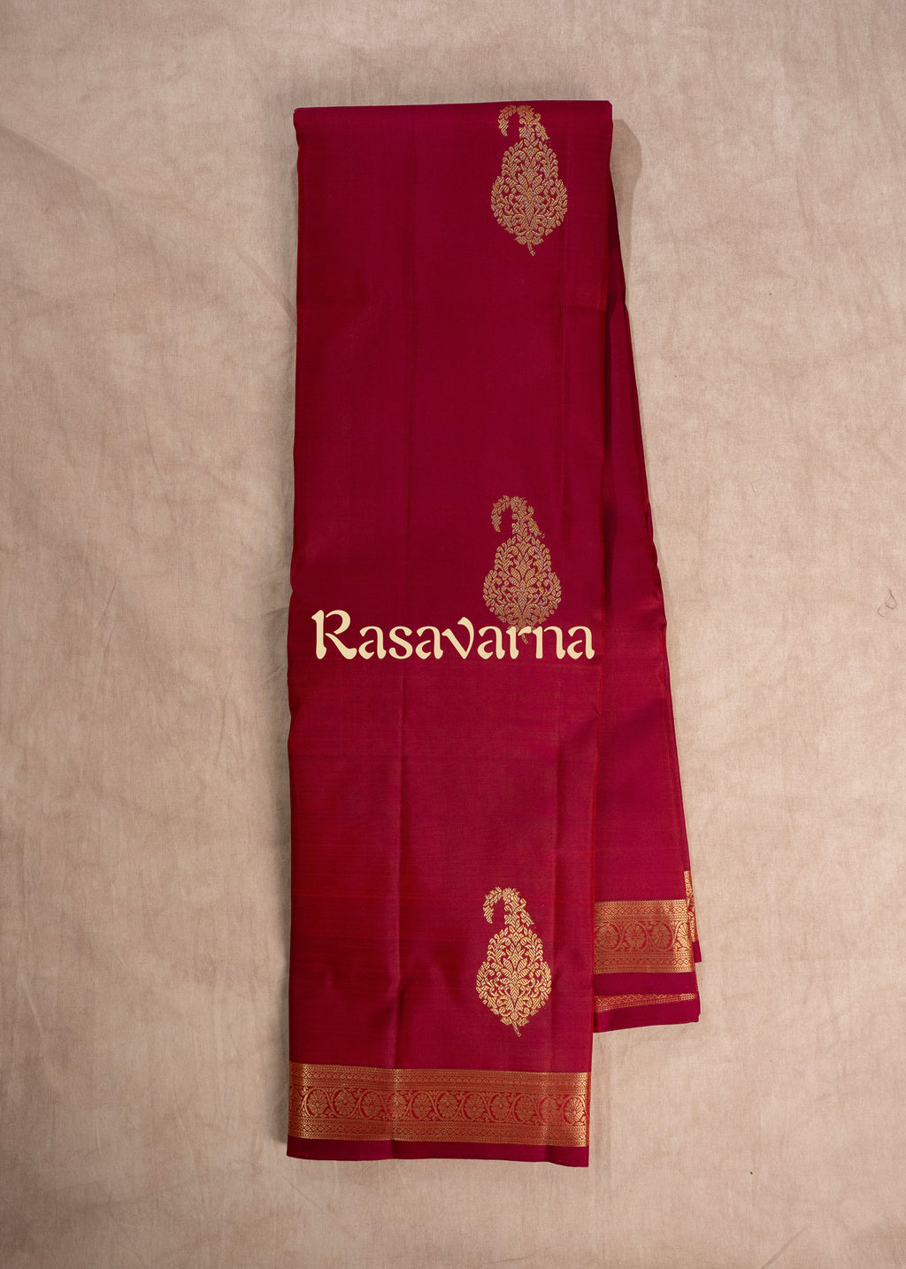 Rani Pink Pure Silk Kanchipuram Pattu Saree with Rani Pink Border