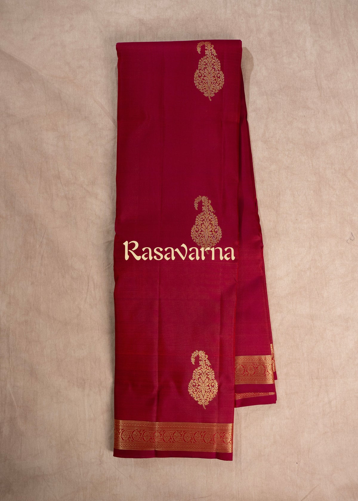 Rani Pink Pure Silk Kanchipuram Pattu Saree with Rani Pink Border