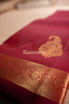 Rani Pink Pure Silk Kanchipuram Pattu Saree with Rani Pink Border