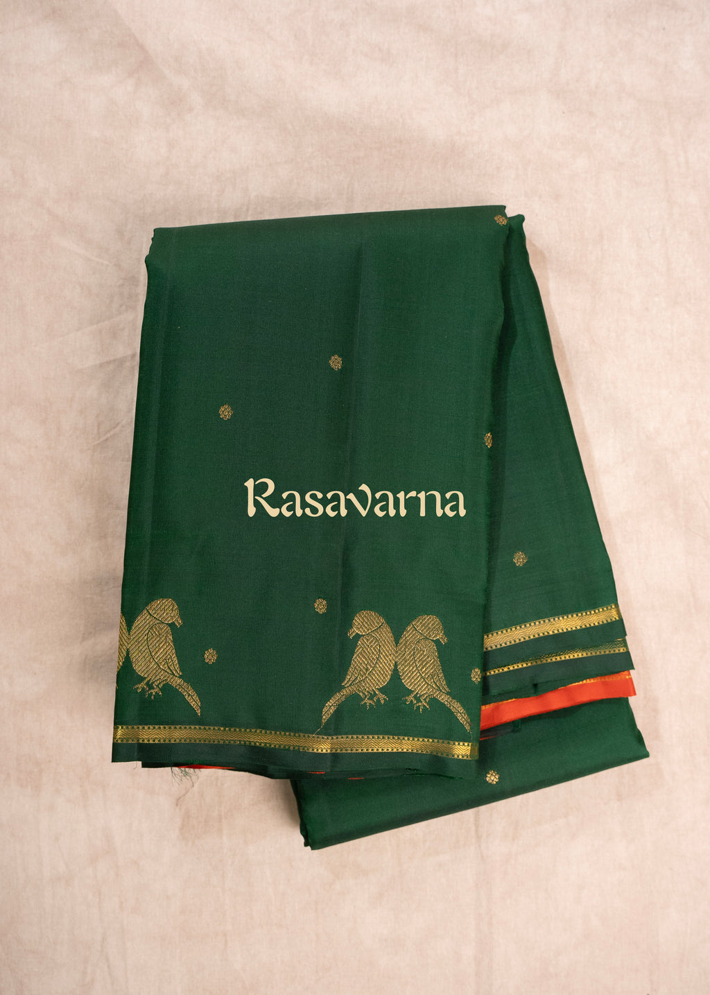 Bottle Green Pure Silk Kanchipuram Pattu Saree