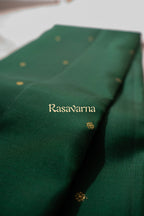 Bottle Green Pure Silk Kanchipuram Pattu Saree