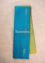 Blue & Green Pure Silk Kanchipuram Pattu Saree