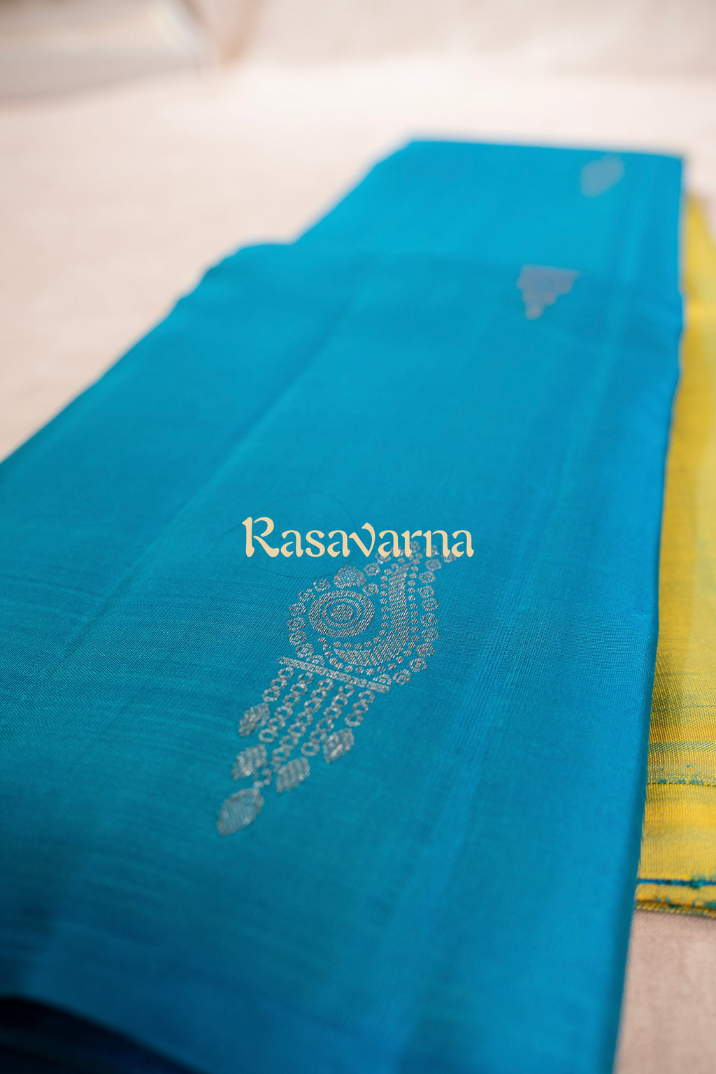 Blue & Green Pure Silk Kanchipuram Pattu Saree