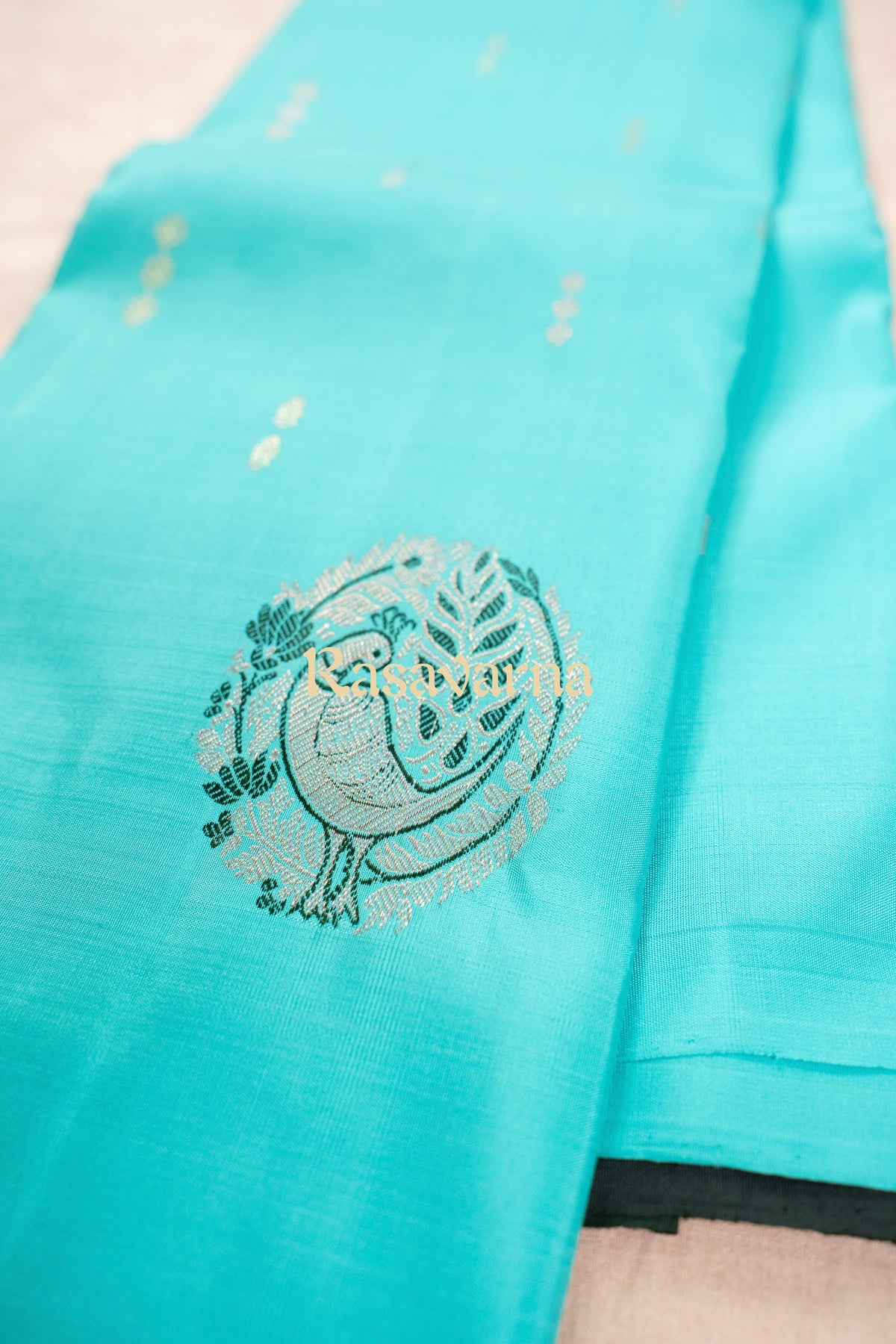 Sky Blue Pure Silk Kanchipuram Pattu Saree