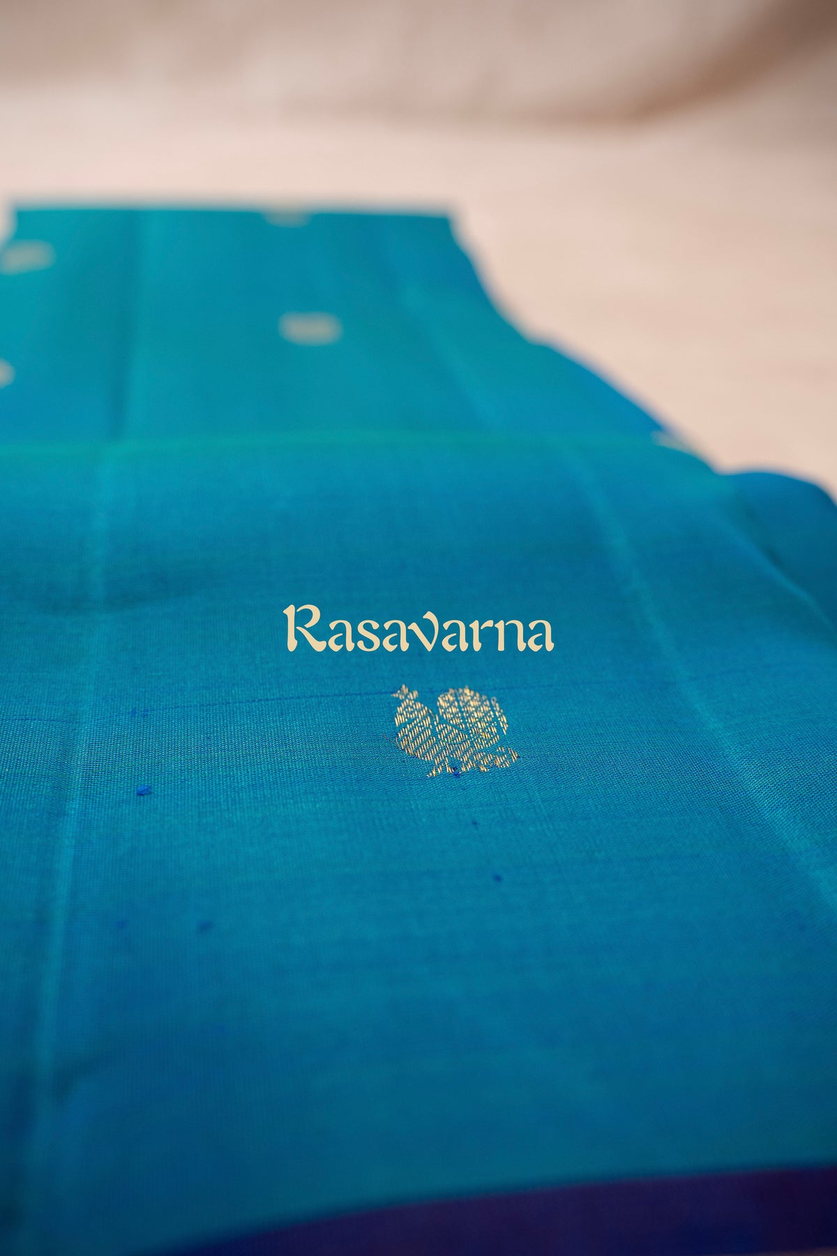 Blue Pure Silk Kanchipuram Pattu Saree with Royal Blue Border