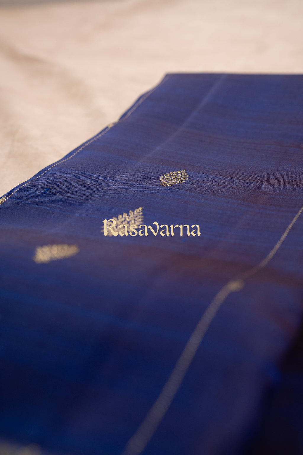 Royal Blue Pure Silk Kanchipuram Pattu Saree with Royal Blue Border