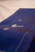 Royal Blue Pure Silk Kanchipuram Pattu Saree with Royal Blue Border
