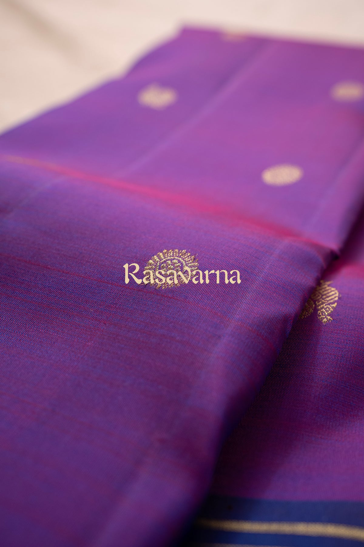 Royal Blue Pure Silk Kanchipuram Pattu Saree with Royal Blue Border