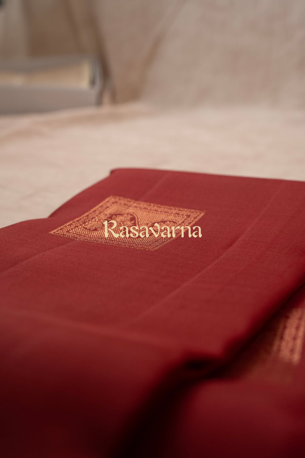 Maroon Pure Silk Kanchipuram Pattu Saree with Maroon Border