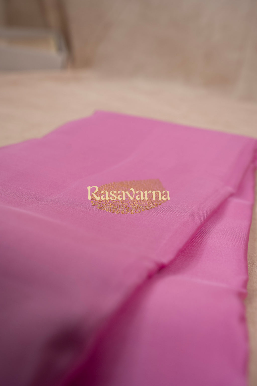 Pink Pure Silk Kanchipuram Pattu Saree with Pink Border