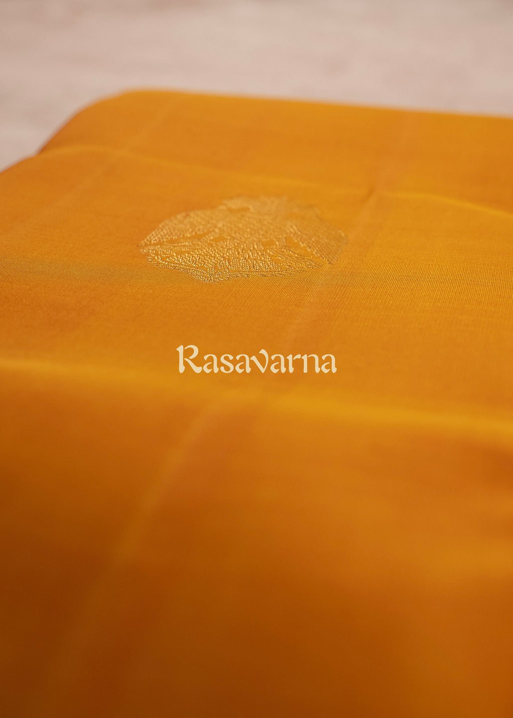 Gold Pure Silk Kanchipuram Pattu Saree with Maroon Border