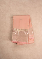 Baby Pink Pure Silk Kanchipuram Pattu Saree with Baby Pink Border