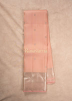 Baby Pink Pure Silk Kanchipuram Pattu Saree with Baby Pink Border