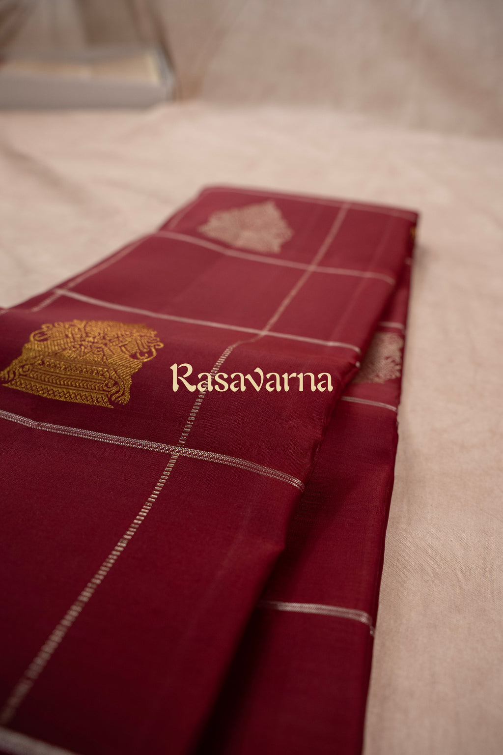 Red Pure Silk Kanchipuram Pattu Saree with Red Border