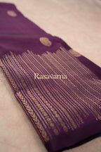 Magenta Pure Silk Kanchipuram Pattu Saree with Magenta Border