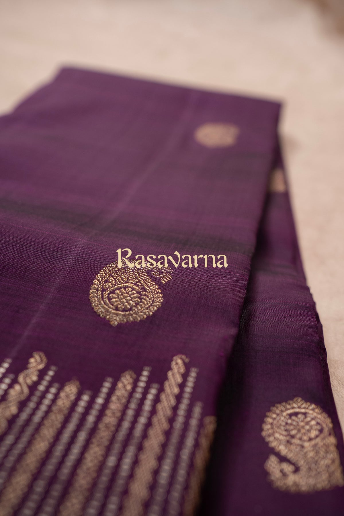 Magenta Pure Silk Kanchipuram Pattu Saree with Magenta Border