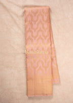 Beige Pure Silk Kanchipuram Pattu Saree with Beige Border