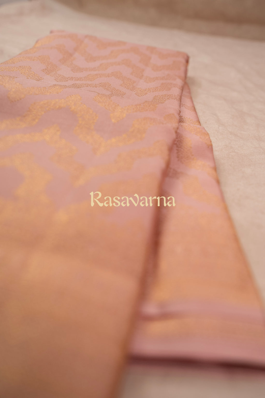 Beige Pure Silk Kanchipuram Pattu Saree with Beige Border