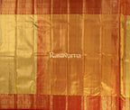 Yellow Pure Silk Kanchipuram Pattu Saree with Red Border
