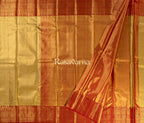 Yellow Pure Silk Kanchipuram Pattu Saree with Red Border