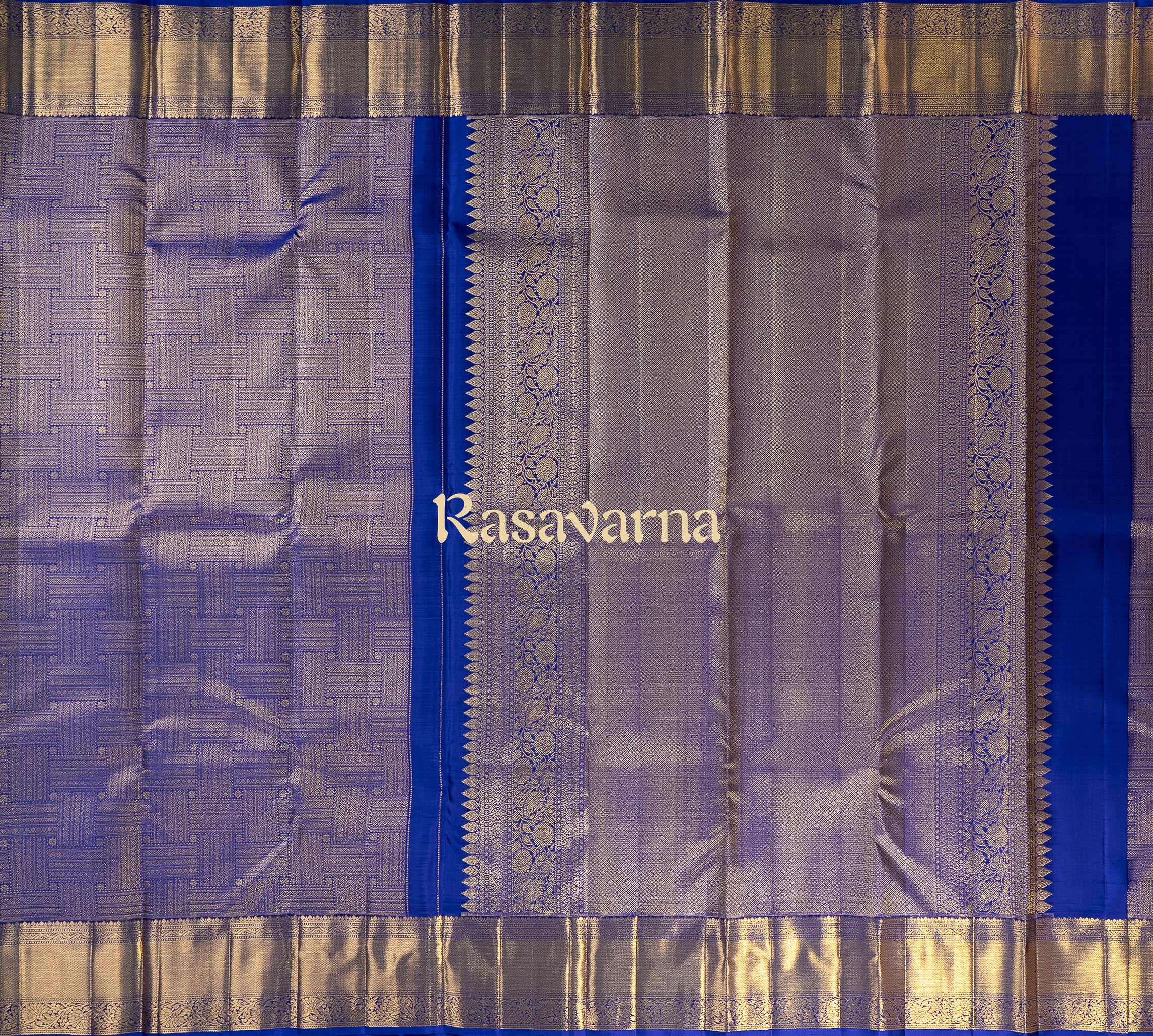Royal Blue Pure Silk Kanchipuram Pattu Saree