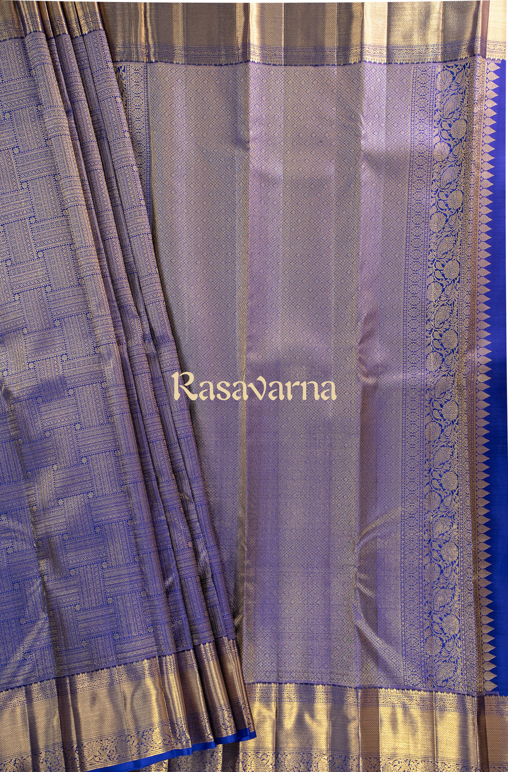 Royal Blue Pure Silk Kanchipuram Pattu Saree