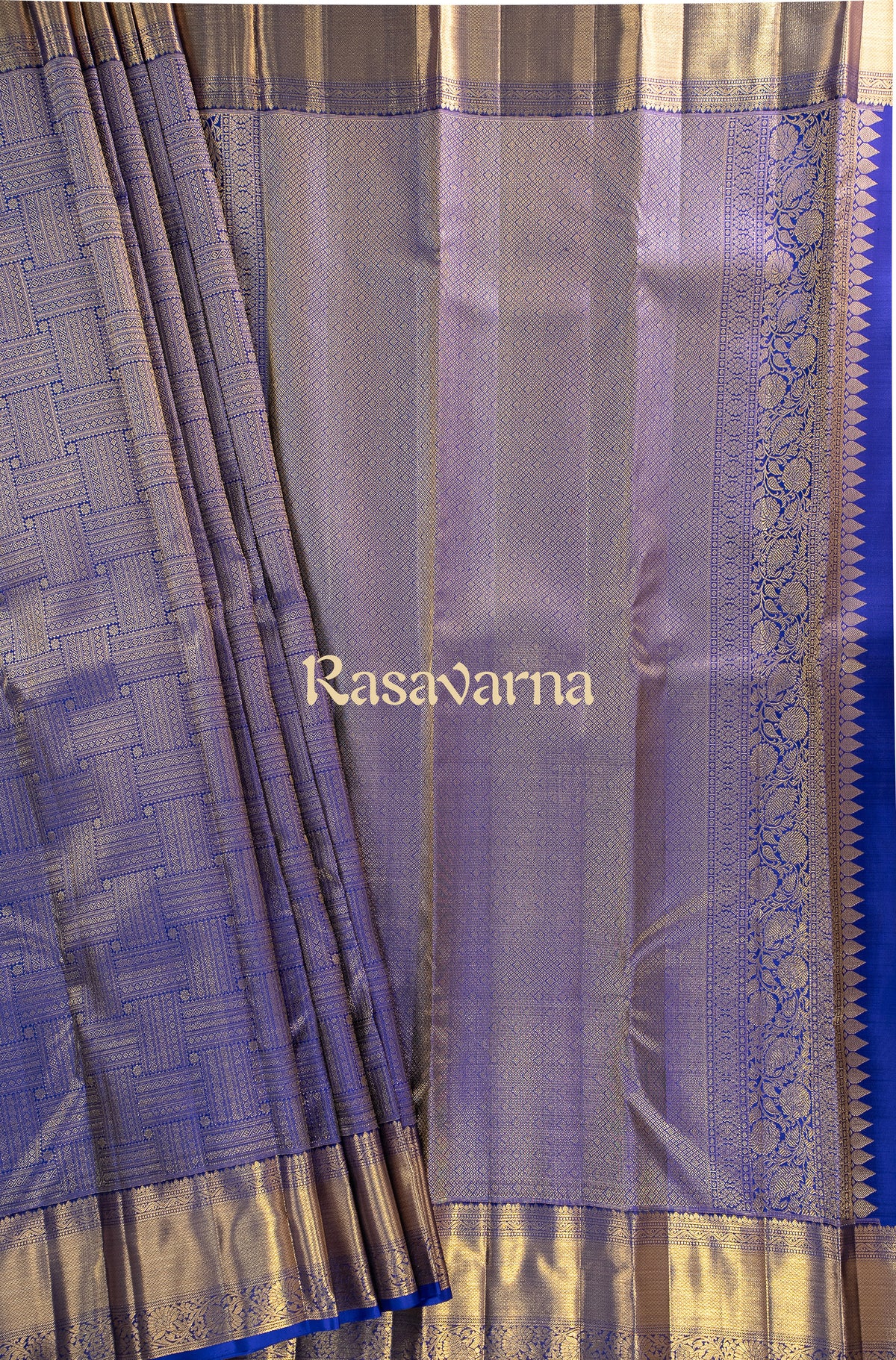 Royal Blue Pure Silk Kanchipuram Pattu Saree