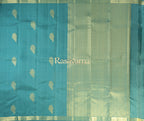Teal Pure Silk Kanchipuram Pattu Saree