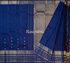 Royal Blue Pure Silk Kanchipuram Pattu Saree with Royal Blue Border