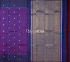 Royal Blue Pure Silk Kanchipuram Pattu Saree with Royal Blue Border