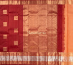 Maroon Pure Silk Kanchipuram Pattu Saree with Maroon Border