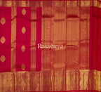 Red Pure Silk Kanchipuram Pattu Saree with Red Border