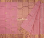 Baby Pink Pure Silk Kanchipuram Pattu Saree with Baby Pink Border