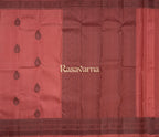 Terracotta Pink Pure Silk Kanchipuram Pattu Saree with Terracotta Pink Border