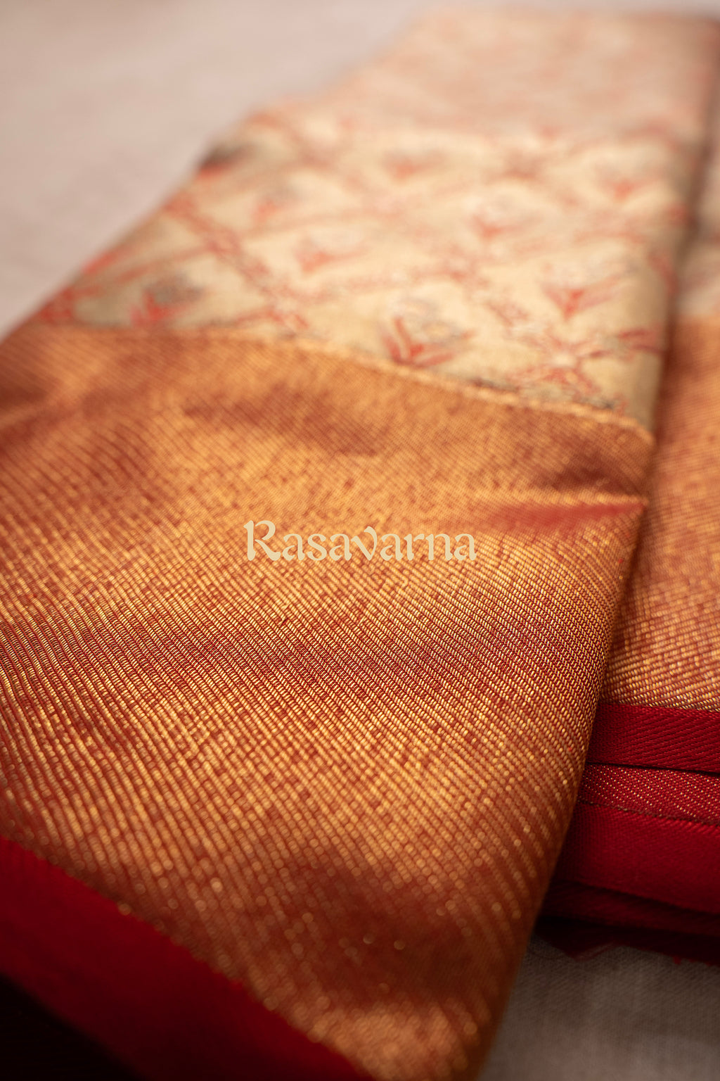 Red Pure Silk Kanchipuram Pattu Saree with Deep Red Border