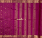 Roja Pink Pure Silk Kanchipuram Pattu Saree with Roja Pink Border