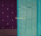 Magenta Pure Silk Kanchipuram Pattu Saree with Magenta Border