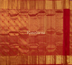 Red Pure Silk Kanchipuram Pattu Saree with Red Border