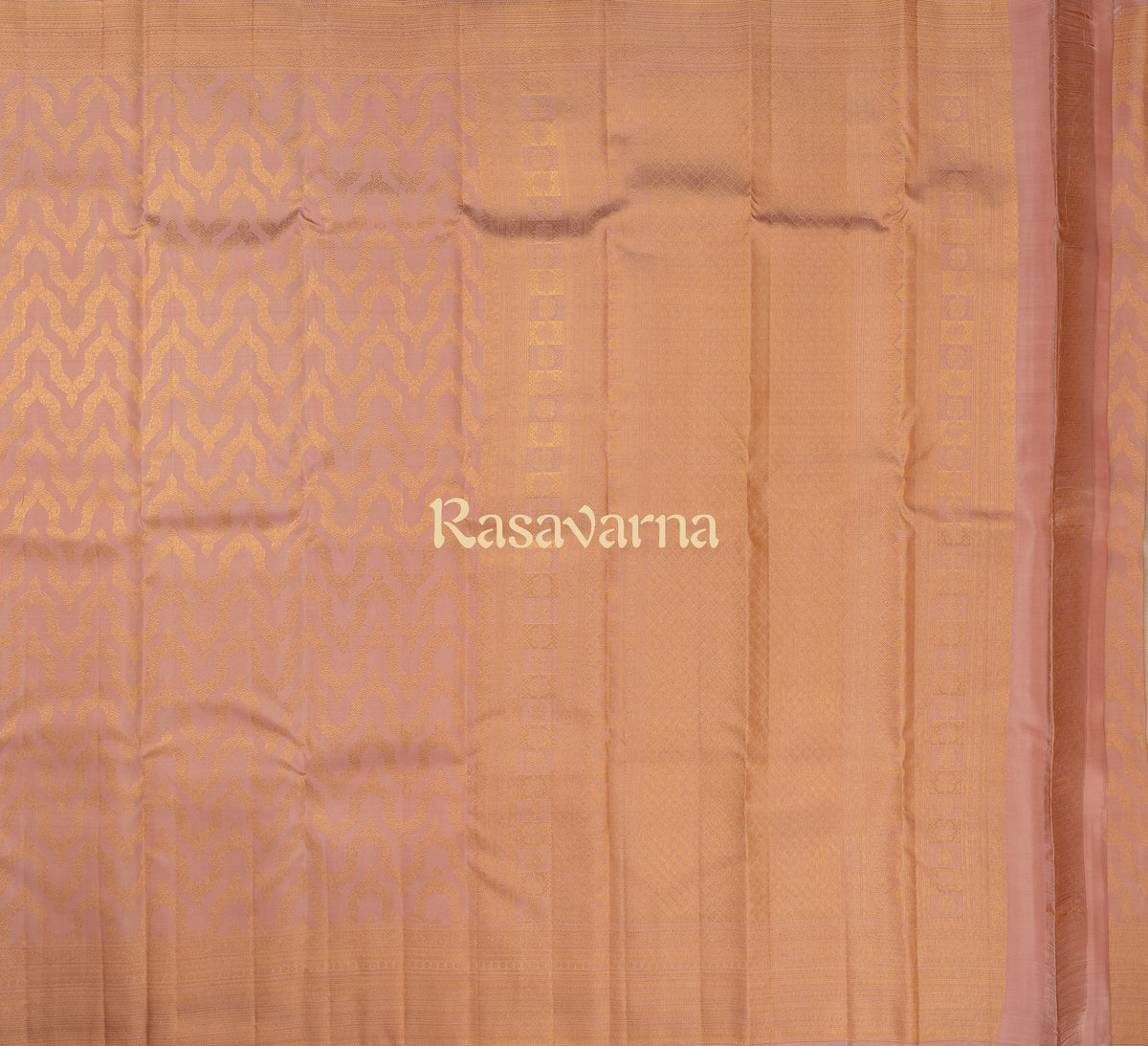 Beige Pure Silk Kanchipuram Pattu Saree with Beige Border