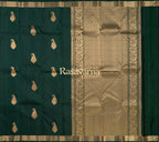 Bottle Green Pure Silk Kanchipuram Pattu Saree