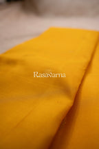 Gold Pure Silk Kanchipuram Pattu Saree with Magenta Border