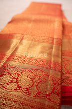 Red Pure Silk Kanchipuram Pattu Saree