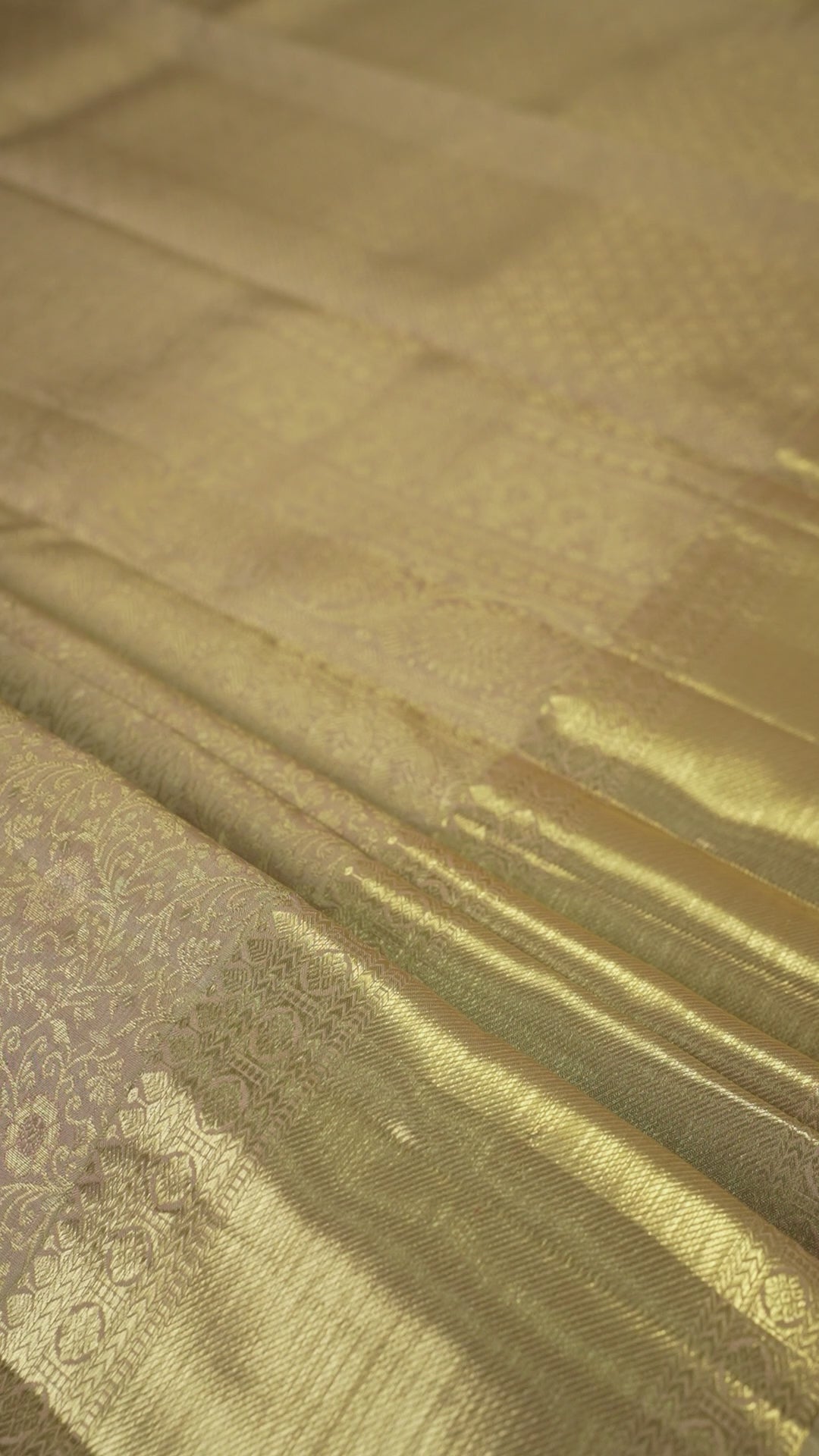 Half White Pure Silk Kanchipuram Pattu Saree with Half White Border