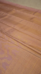 Beige Pure Silk Kanchipuram Pattu Saree with Beige Border